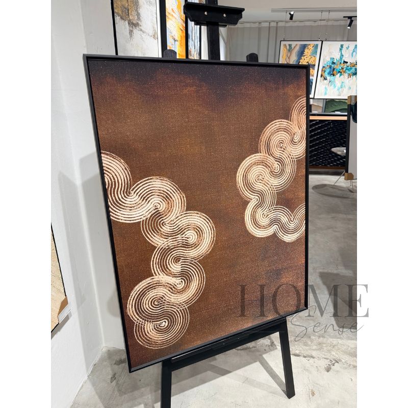 Bronze Confluence – Geometric Fine Art Print
