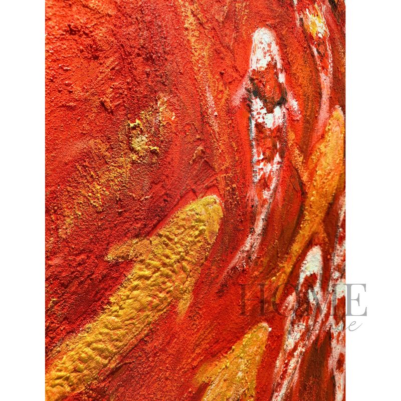 Koi of Eternal Fortune – Textured Acrylic Wall Art