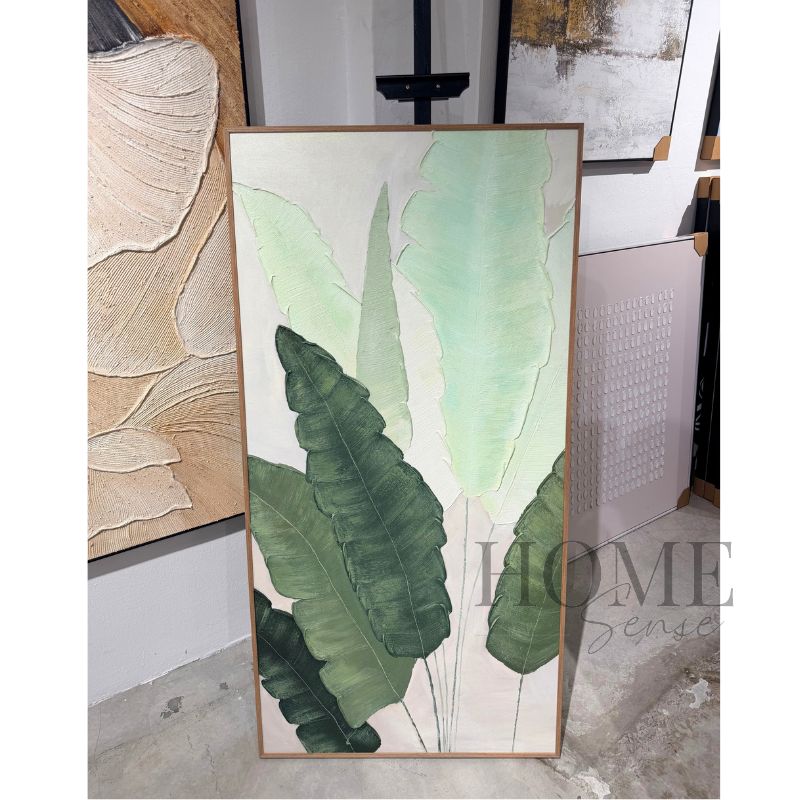 Morning Beneath the Leaves – Textured Acrylic Wall Art
