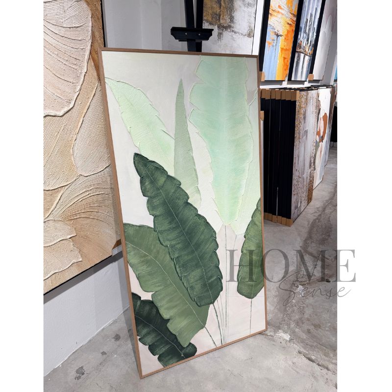 Morning Beneath the Leaves – Textured Acrylic Wall Art