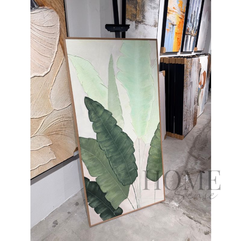 Morning Beneath the Leaves – Textured Acrylic Wall Art