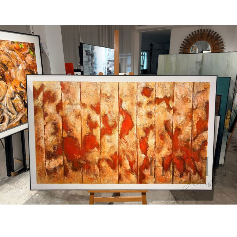 Autumn Resonance – Textured Abstract Acrylic Wall Art