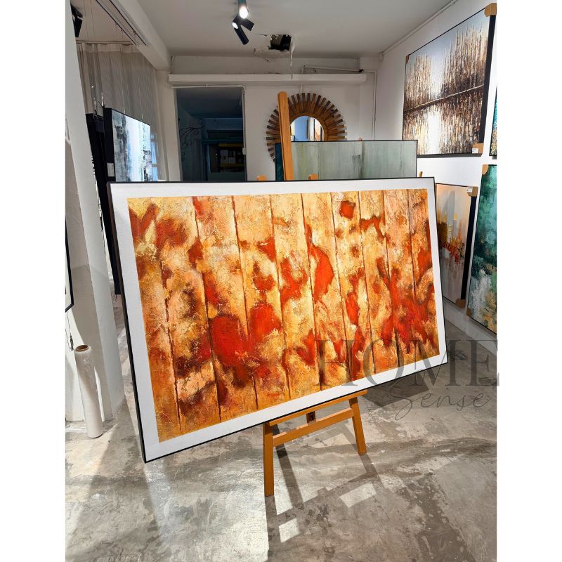 Autumn Resonance – Textured Abstract Acrylic Wall Art