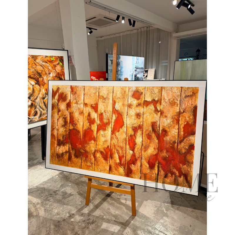 Autumn Resonance – Textured Abstract Acrylic Wall Art