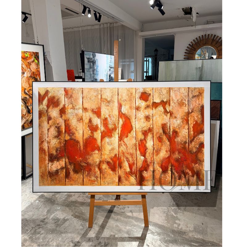 Autumn Resonance – Textured Abstract Acrylic Wall Art