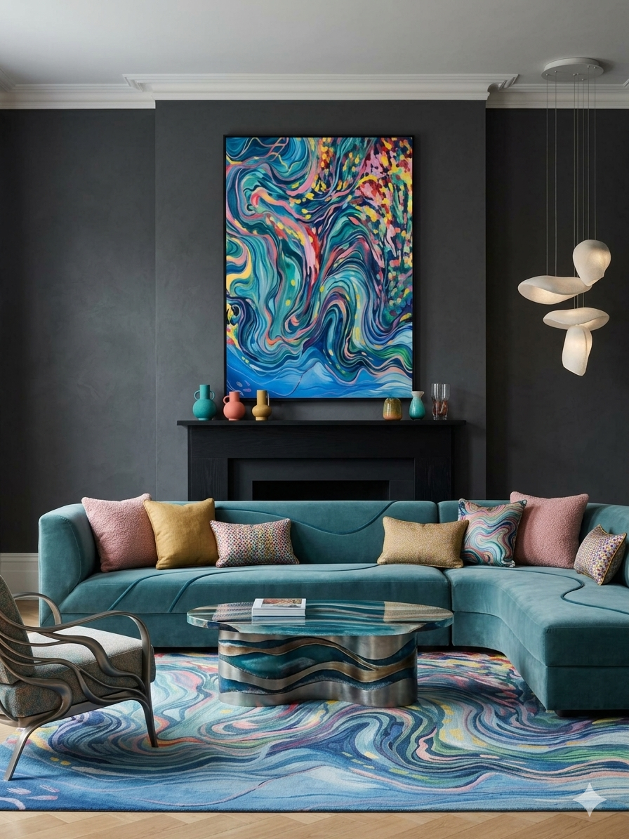 Mystic Flow Canvas, Wall Art