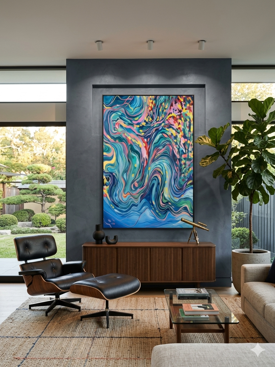 Mystic Flow Canvas, Wall Art