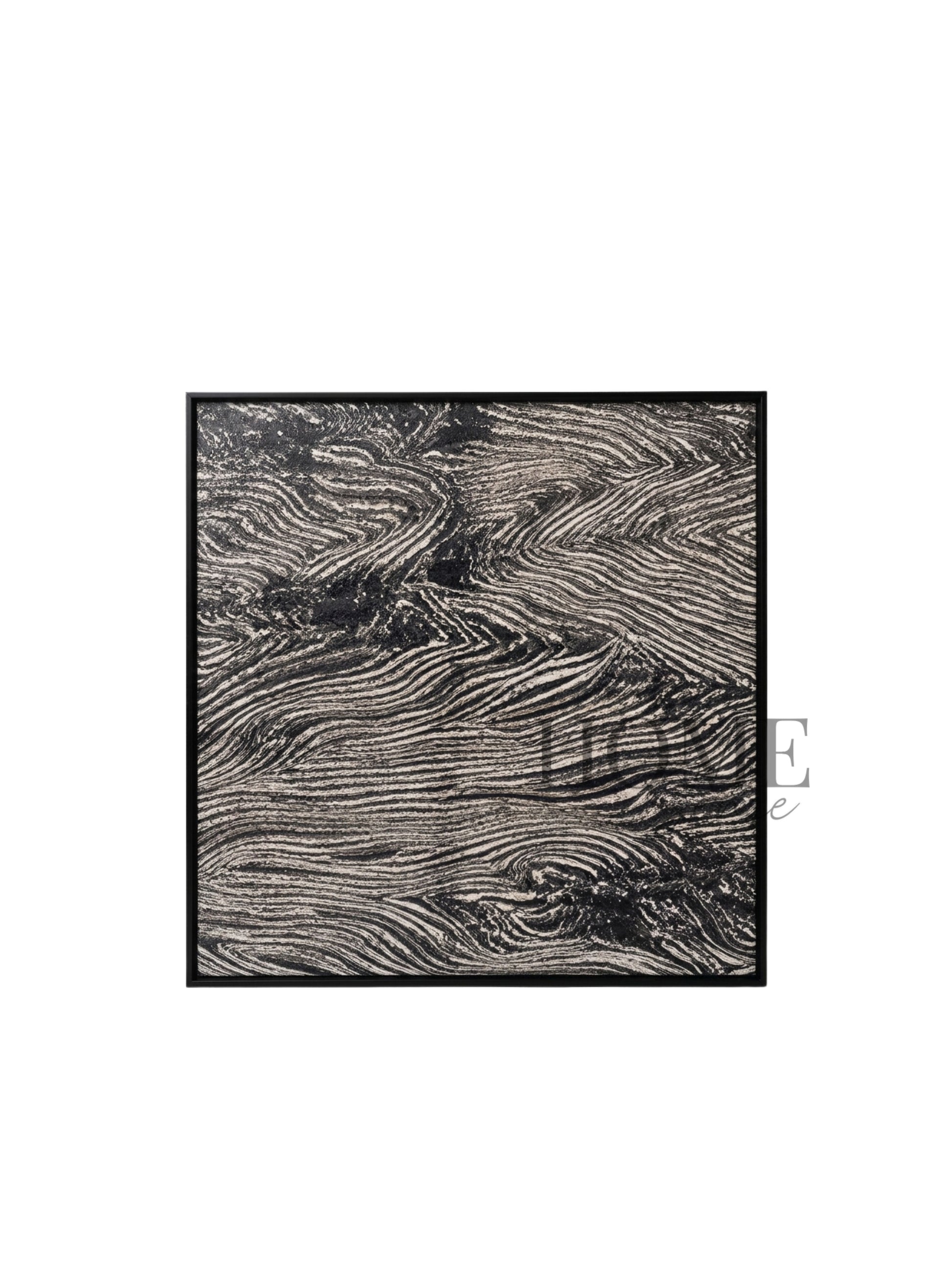 Silver Wave Motion - 3D Embossed Texture Wall Art