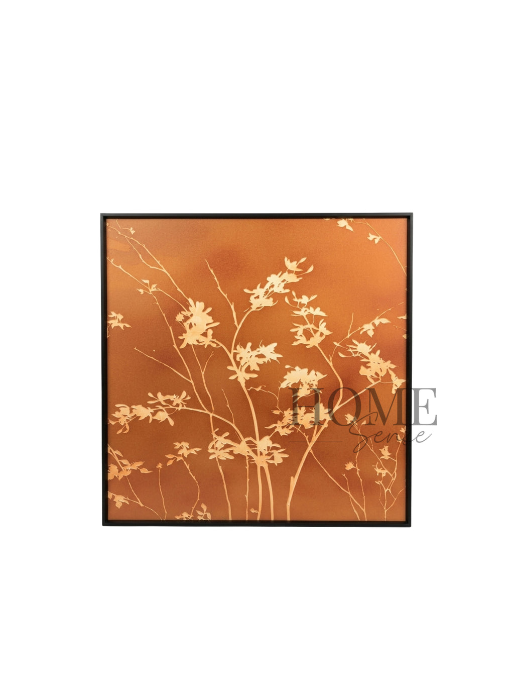 Golden Wildflower - 3D Embossed Texture Wall Art