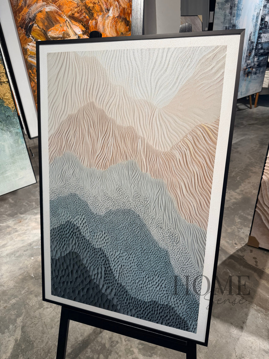 Kyoto Hills Serenity， Semi-Handmade Canvas Wall Art
