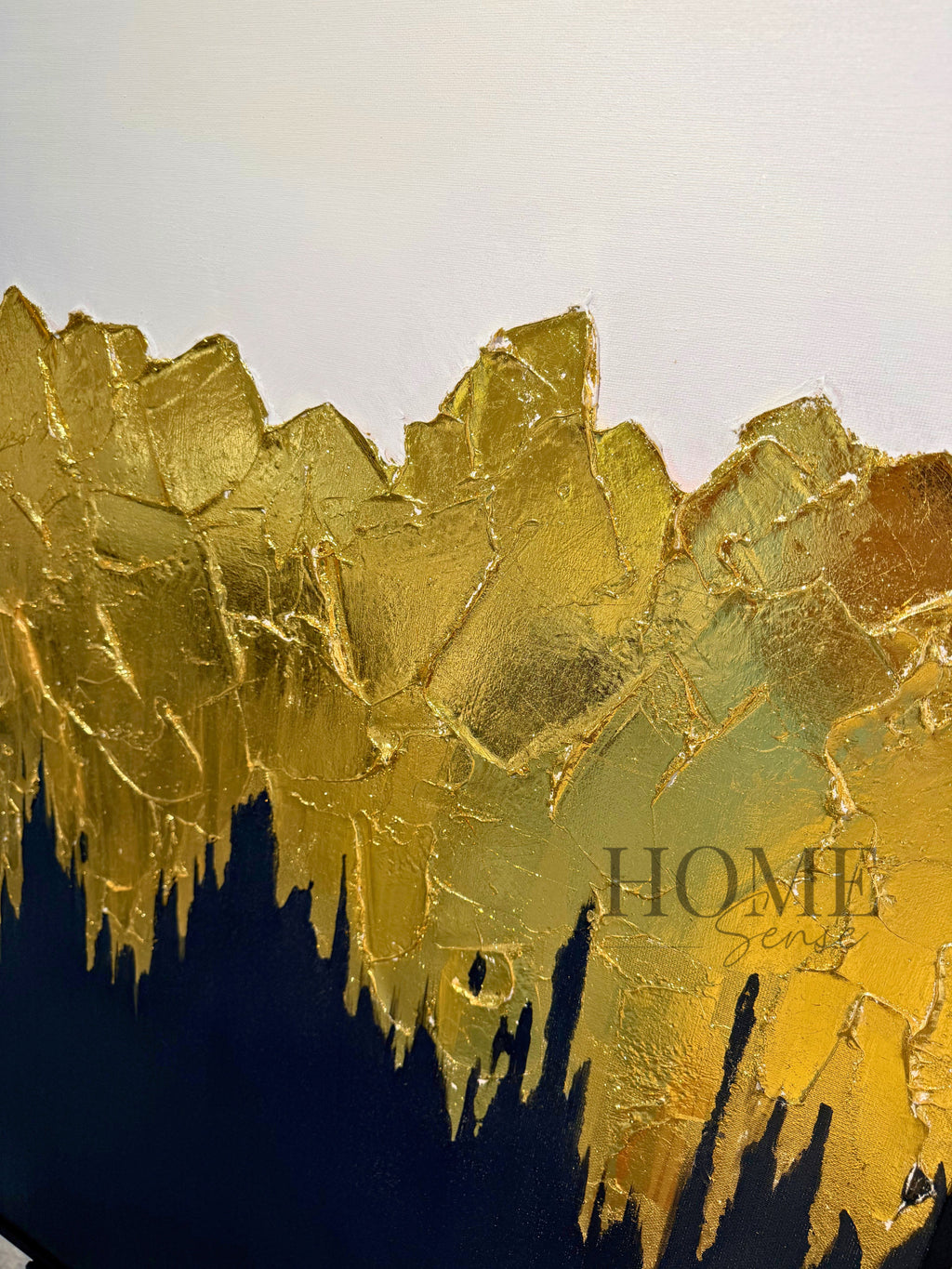 Gold Wave Contrast - Canvas, Wall Art