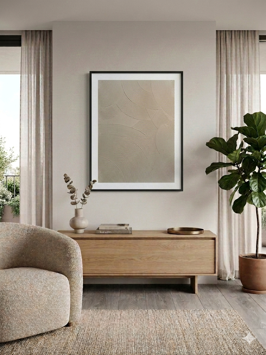 Textured Serenity - Canvas, Wall Art