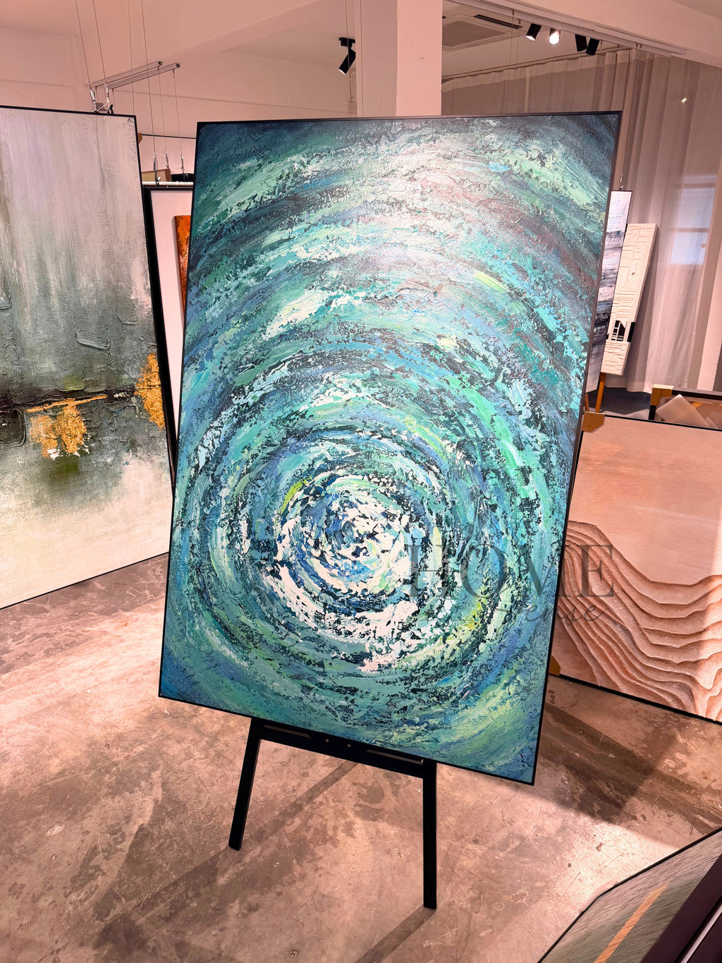 Celestial Blue Abstract  - Canvas, Wall Art