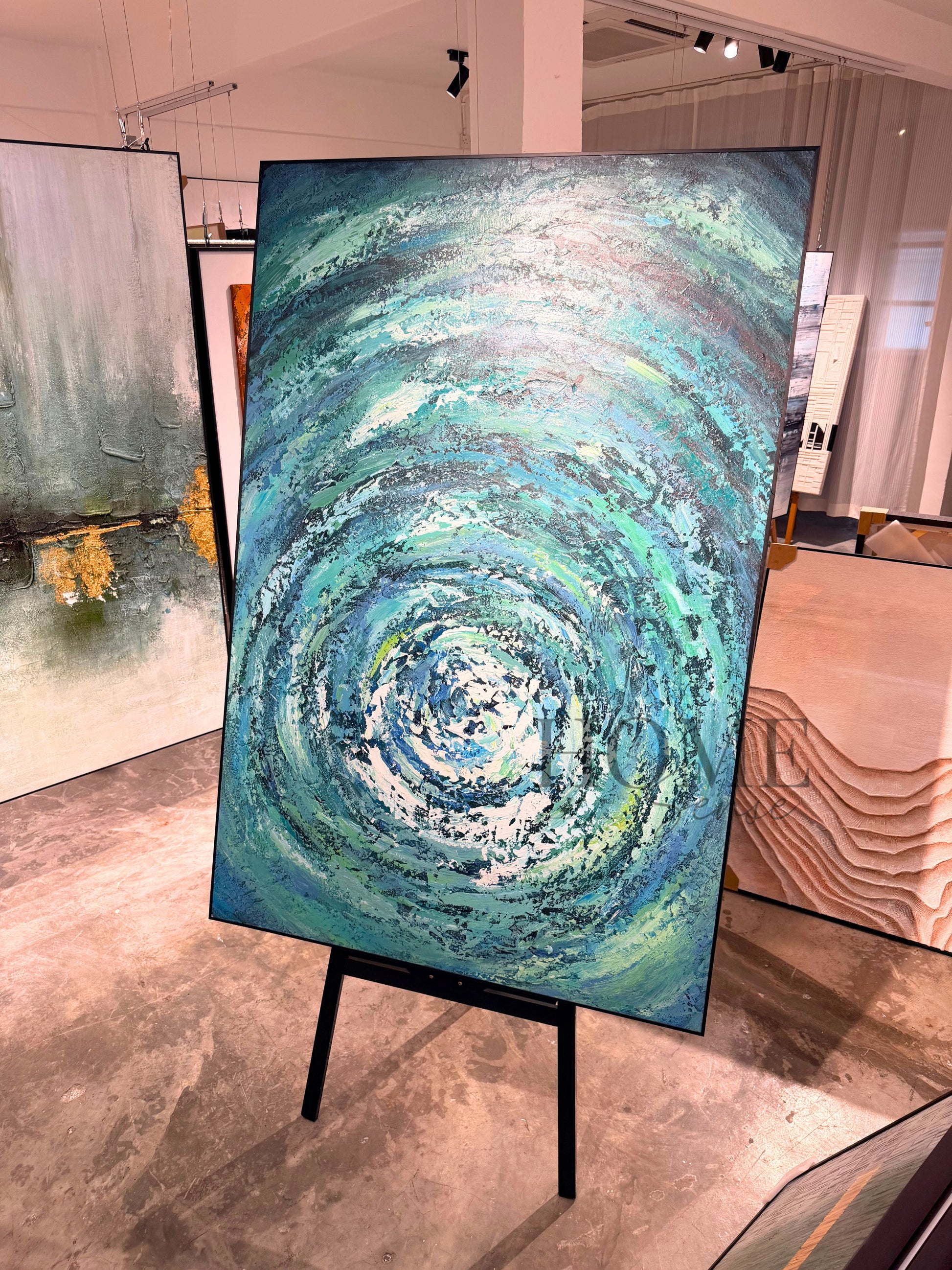 Celestial Blue Abstract  - Canvas, Wall Art