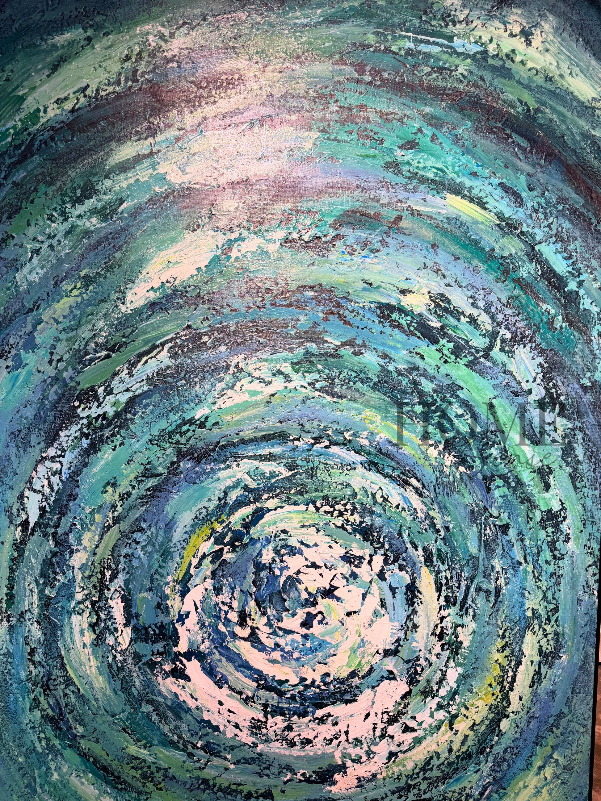 Celestial Blue Abstract  - Canvas, Wall Art