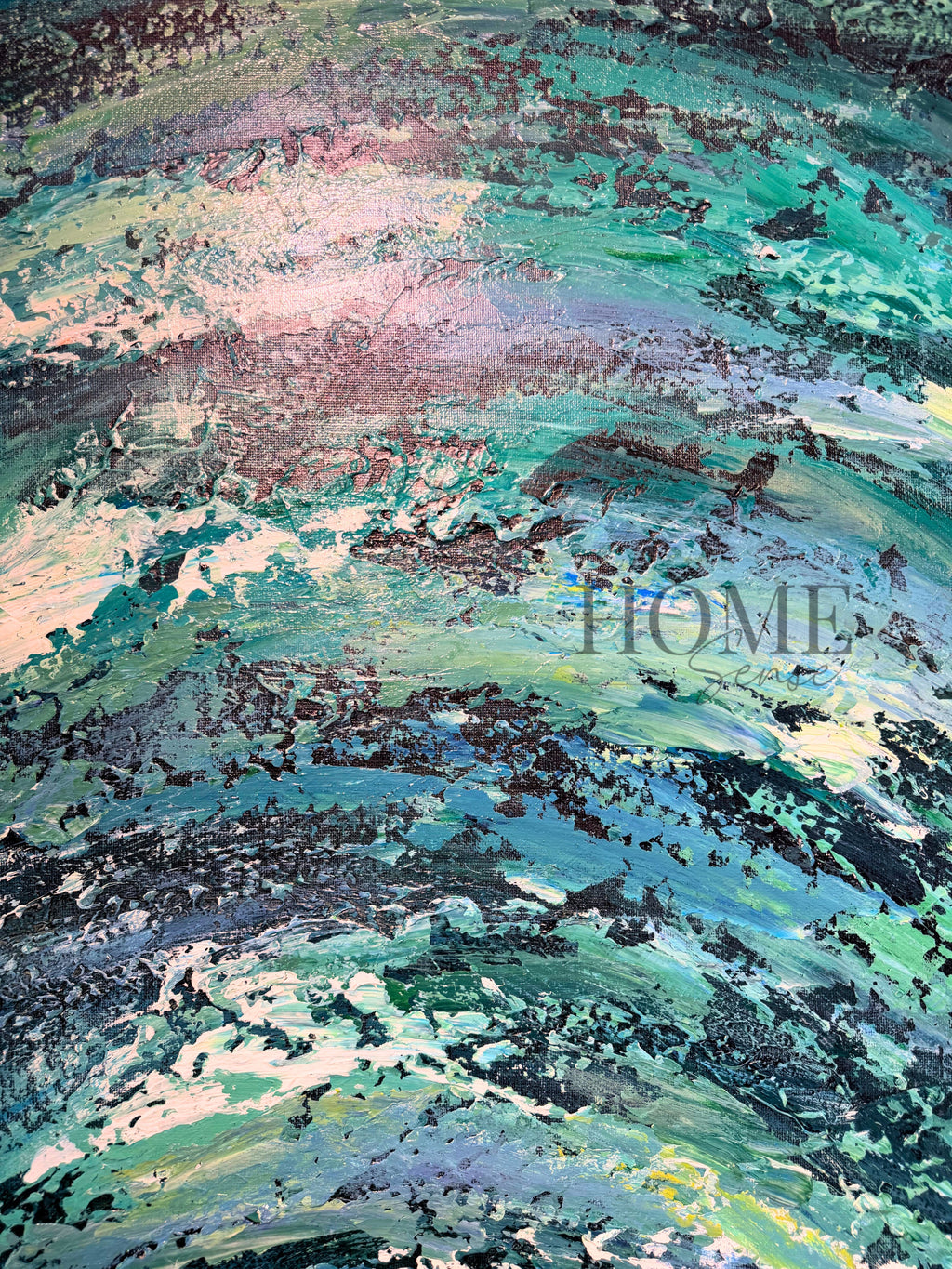 Celestial Blue Abstract  - Canvas, Wall Art