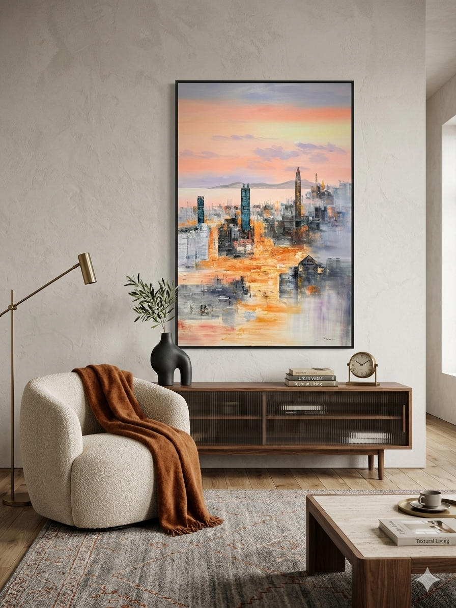 Golden Hour Metropolis - Canvas, Wall Art