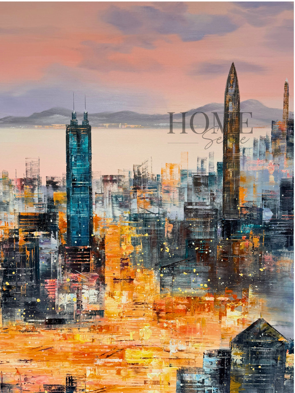Golden Hour Metropolis - Canvas, Wall Art