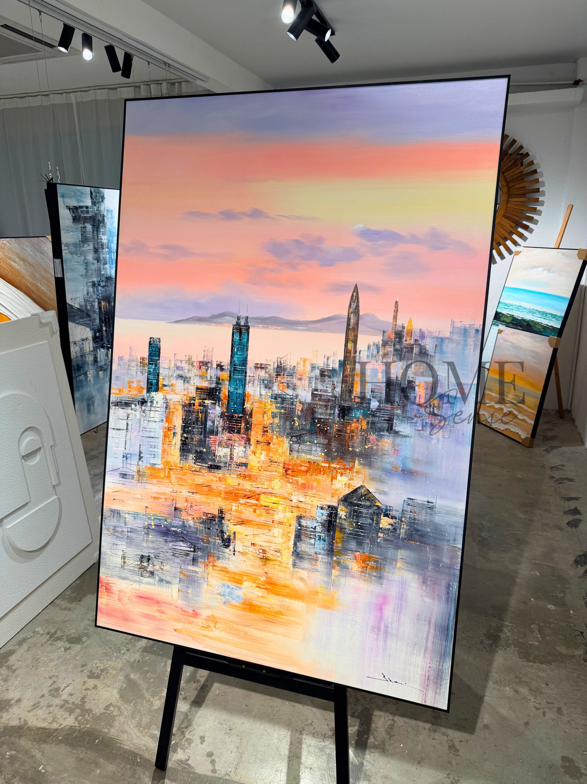 Golden Hour Metropolis - Canvas, Wall Art