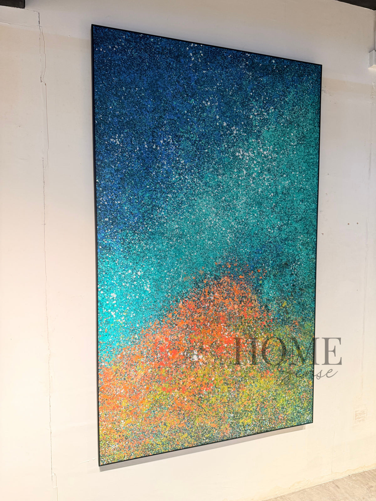 Midnight Nebula – Large Abstract Canvas Wall Art
