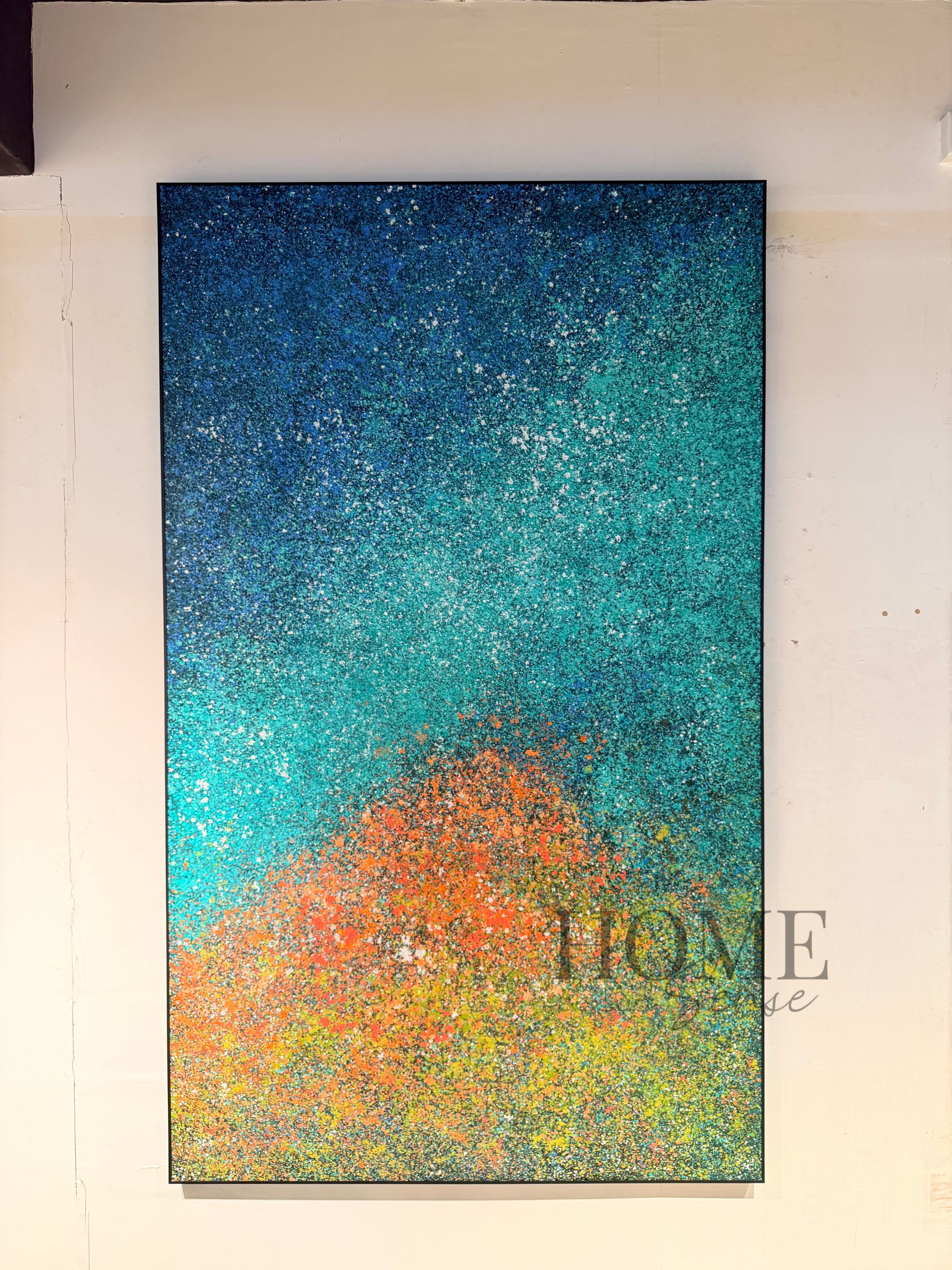 Midnight Nebula – Large Abstract Canvas Wall Art