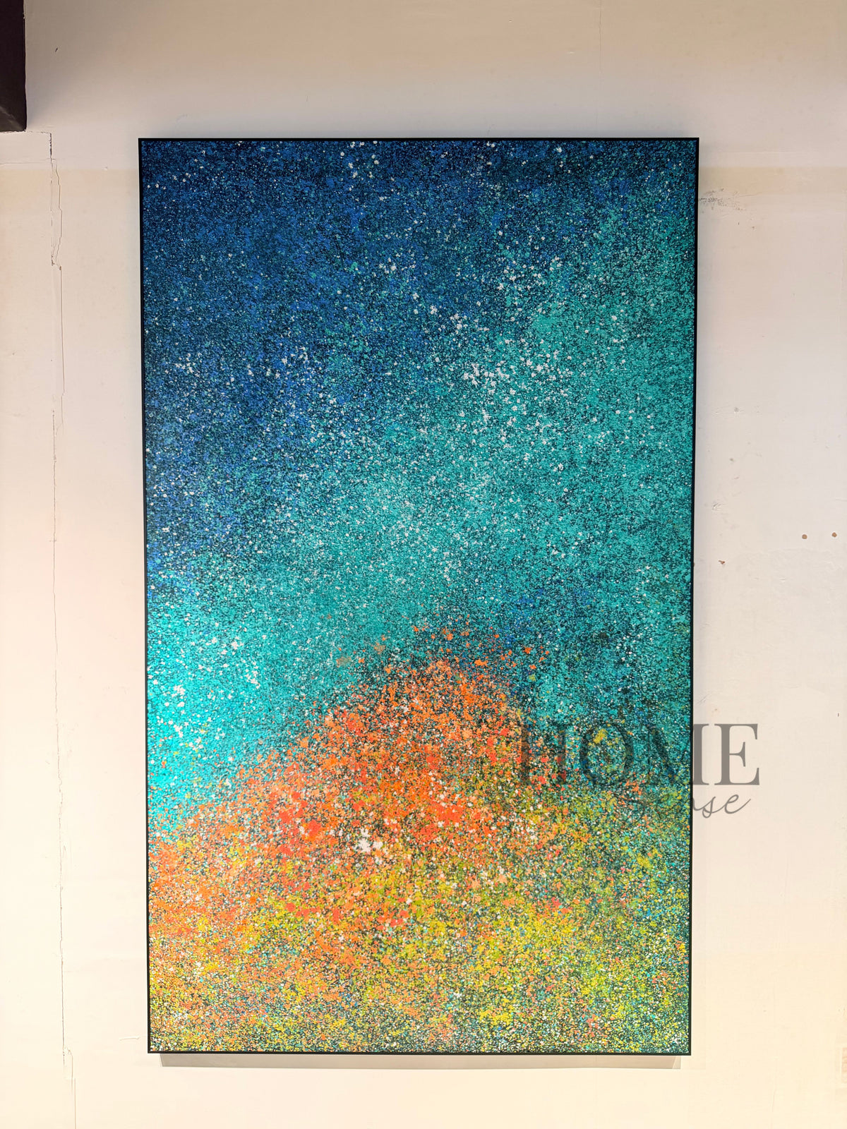 Midnight Nebula – Large Abstract Canvas Wall Art