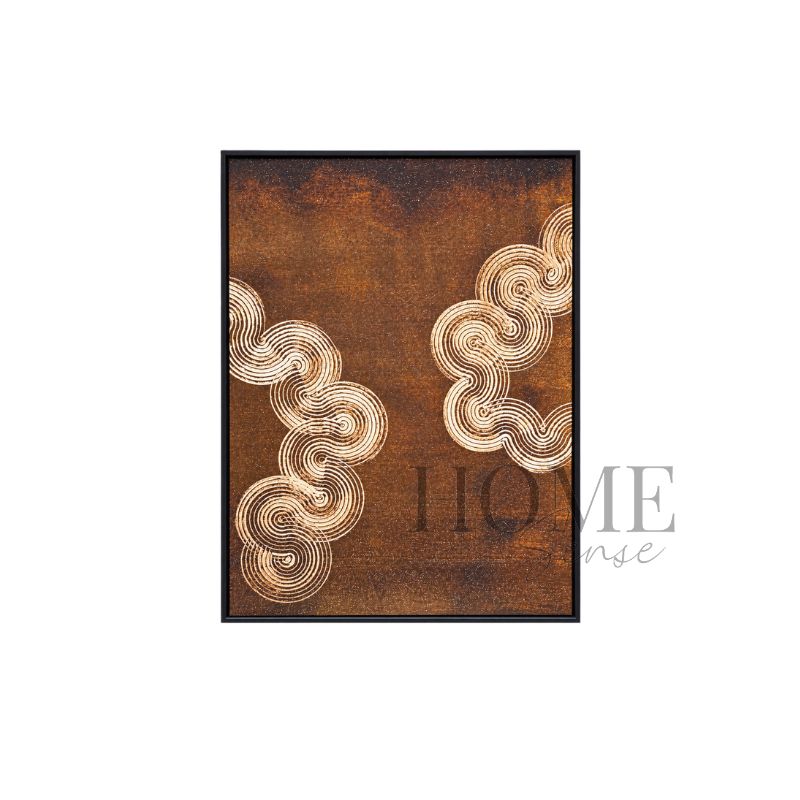 Bronze Confluence – Geometric Fine Art Print
