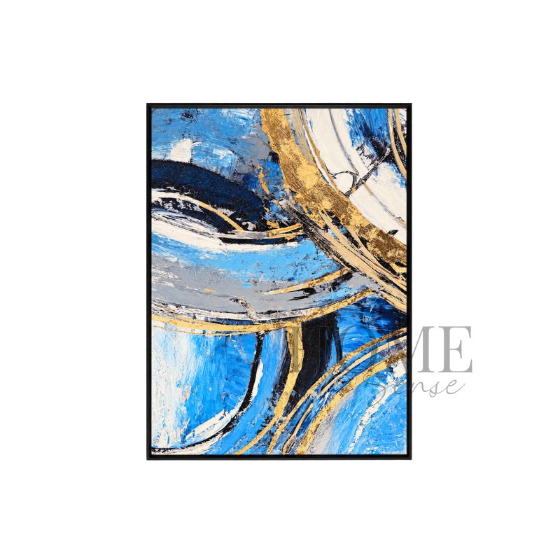 Azure Velocity – Abstract Fine Art Print