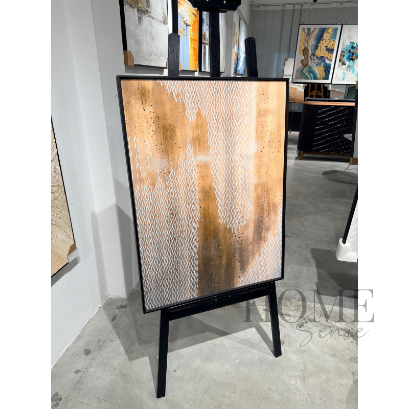 Echoes in Sand – Geometric Abstract Fine Art Print
