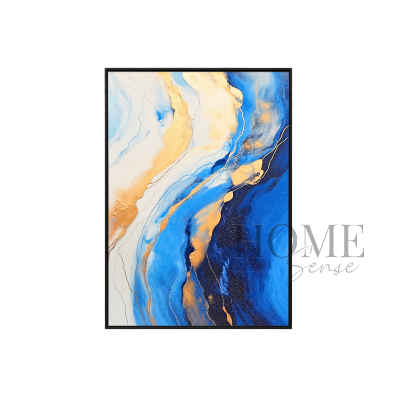 Where Light Meets Blue – Fluid Abstract Fine Art Print