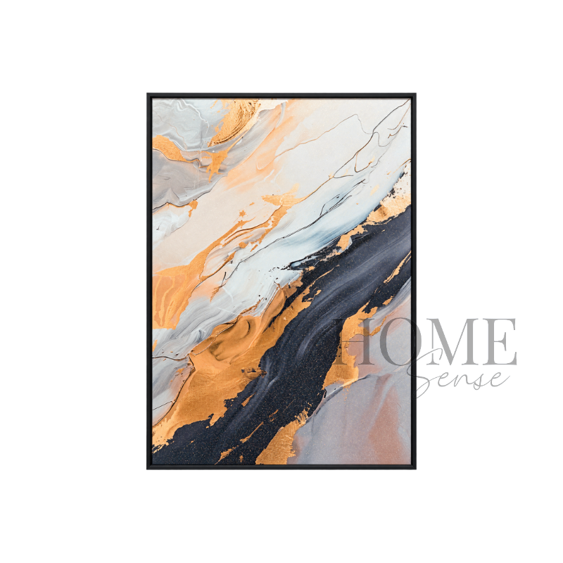 Copper Through Stone – Fluid Abstract Fine Art Print