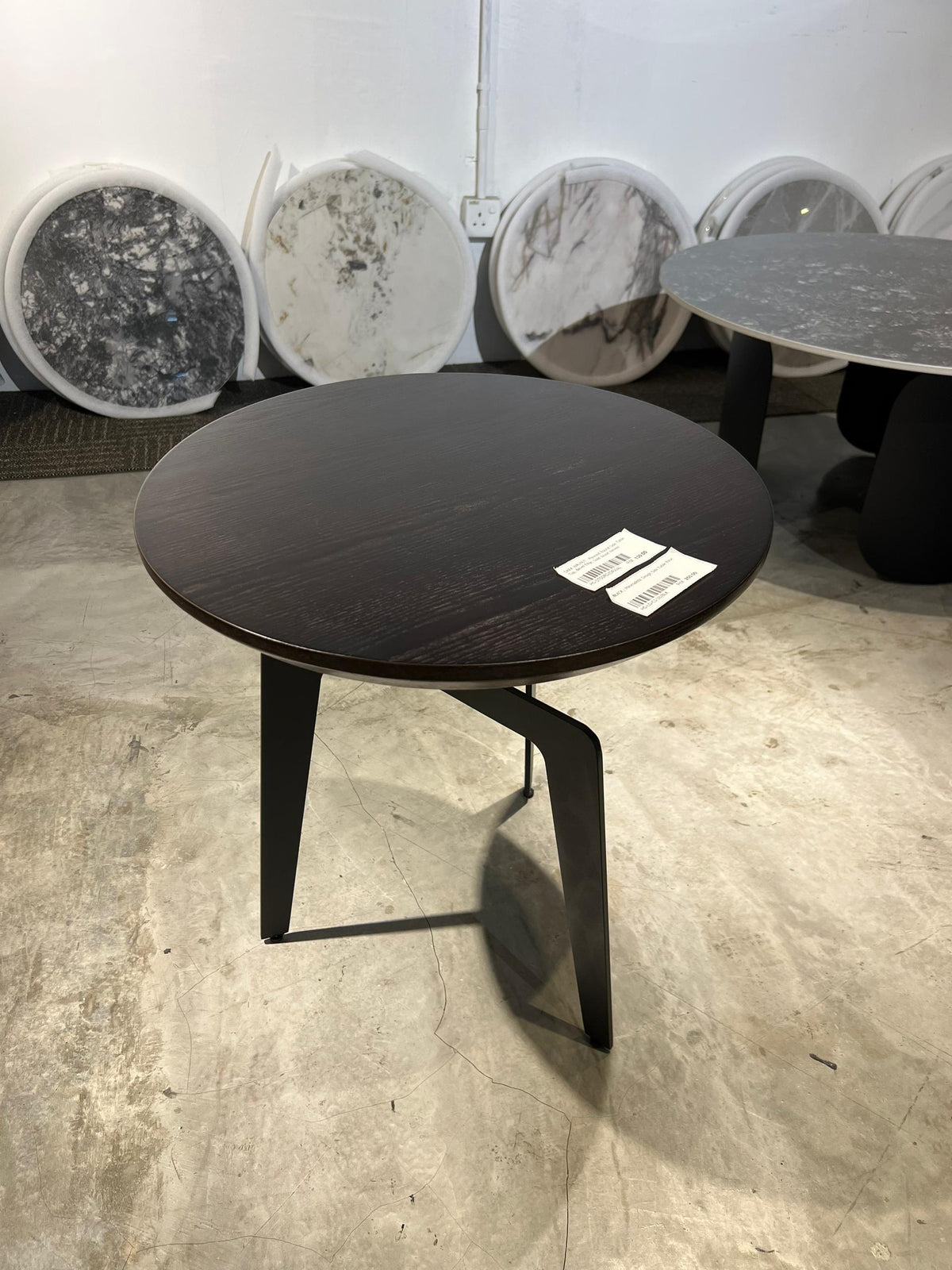Sleek Design Wooden Round Side Table