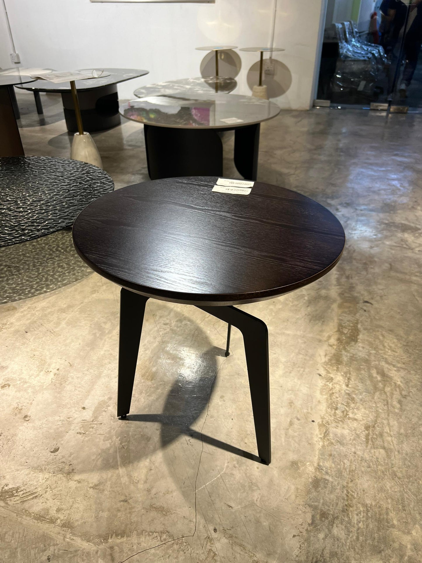 Sleek Design Wooden Round Side Table