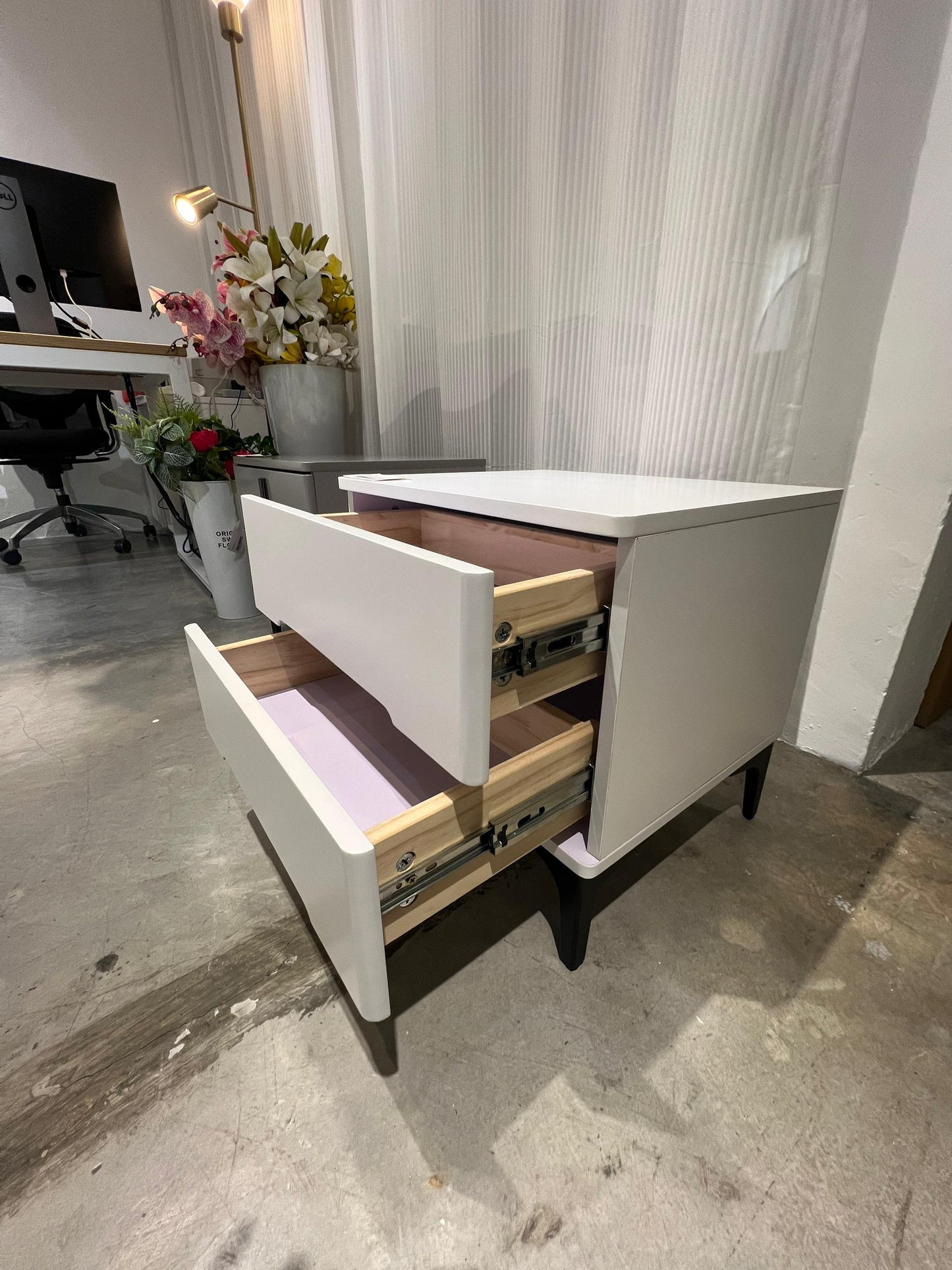 2 Drawer Bed Side Table