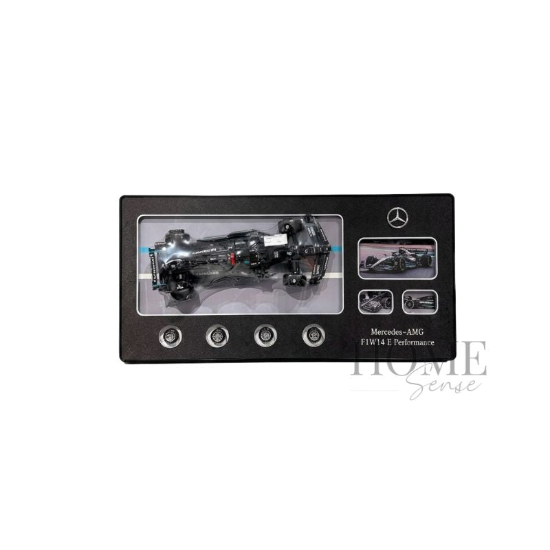 Silver Arrow Performance Mercedes-AMG F1-inspired 3D racing-car wall art, 120x60cm