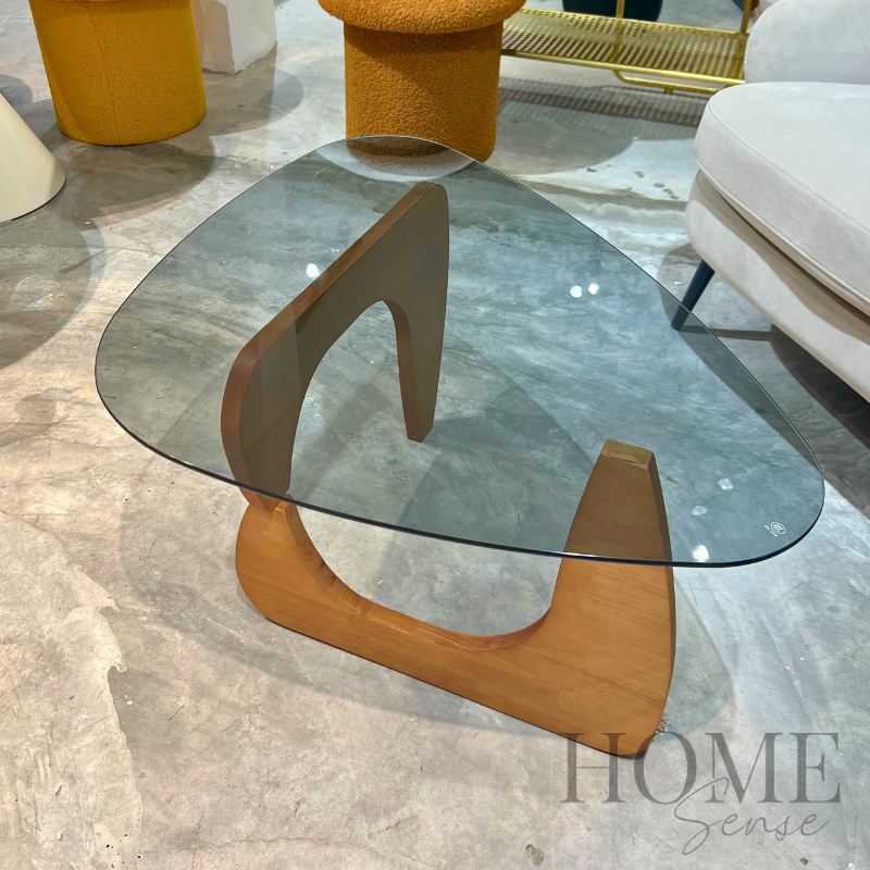 Mid-Century Modern Coffee Table, Triangular, Black