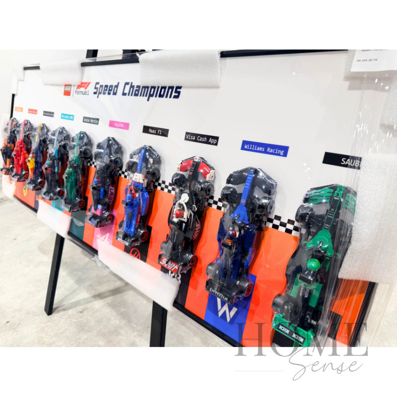 F1 - Inspired Racing Car Artwork, Wall Art, Wall Decoration, 10 Mini F1 Cars