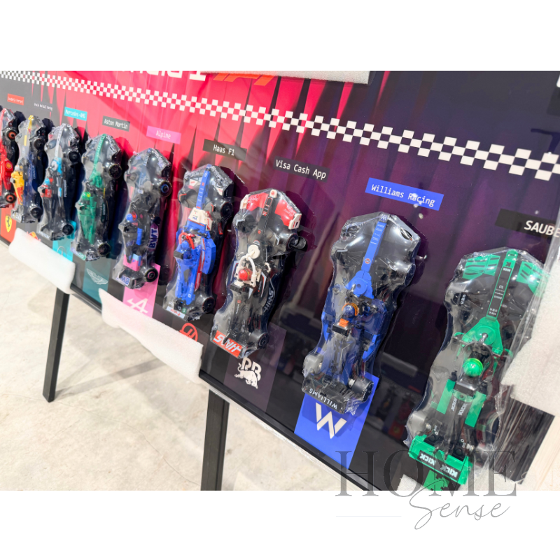 F1 - Inspired Racing Car Artwork, Wall Art, Wall Decoration, 10 Mini F1 Cars
