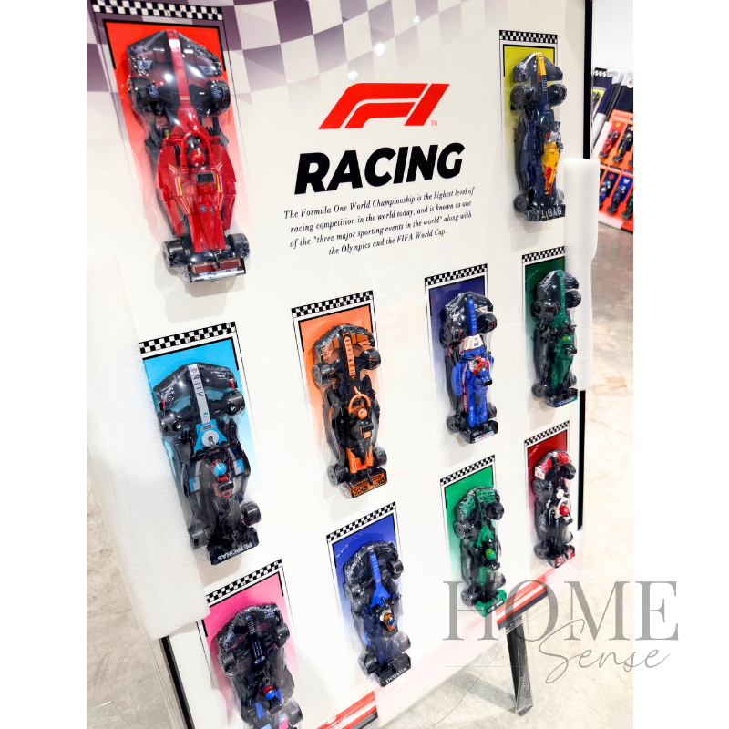 F1 - Inspired Racing Car Artwork, Wall Art, Wall Decoration, 10 Mini F1 Cars