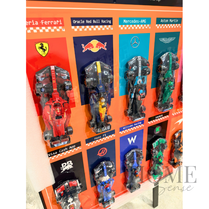 F1 - Inspired Racing Car Artwork, Wall Art, Wall Decoration, 10 Mini F1 Cars