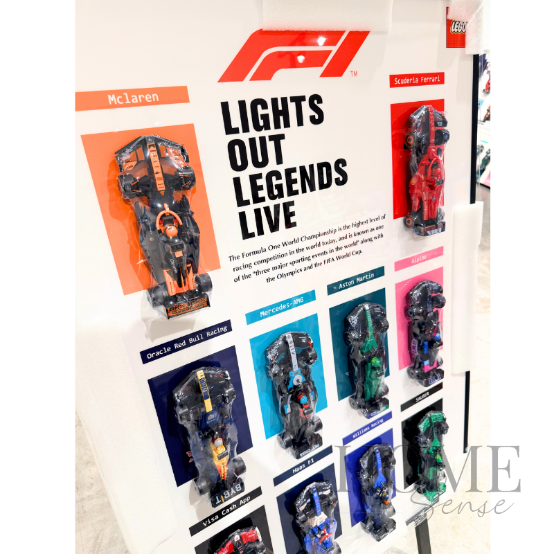 F1 - Inspired Racing Car Artwork, Wall Art, Wall Decoration, 10 Mini F1 Cars
