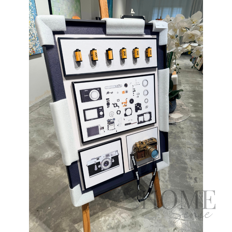 Camera Artwork, Wall Art, Wall Decoration