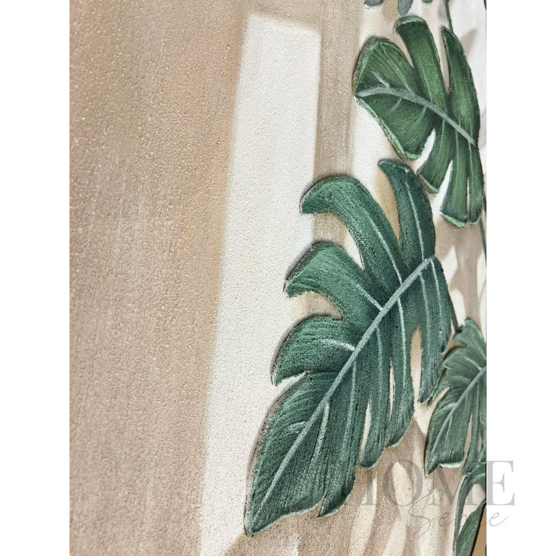 Monstera in Morning Light – Textured Botanical Acrylic Wall Art