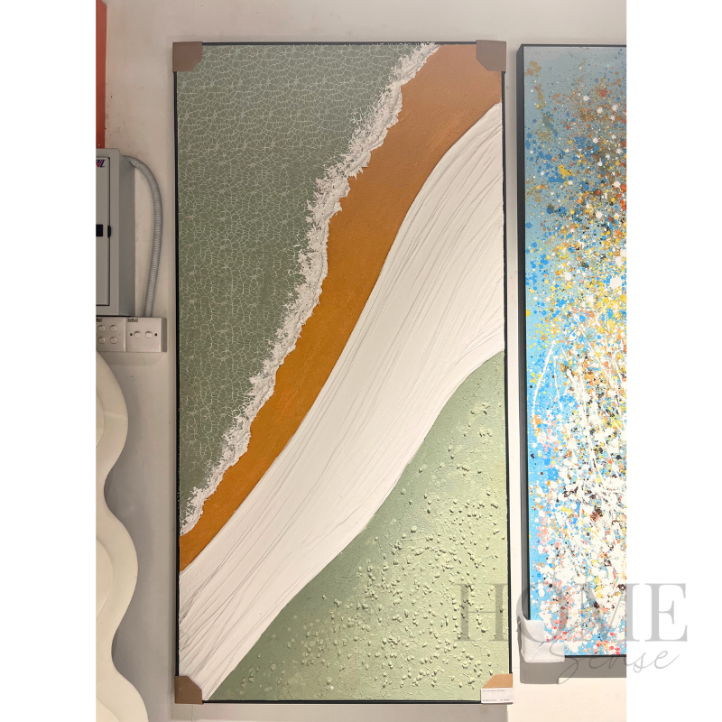 Flowing Harmony – Textured Acrylic Abstract Canvas Wall Art