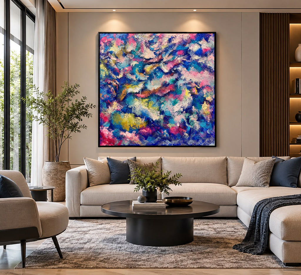 Garden of Unwritten Dreams – Hand-Painted Abstract Oil Painting