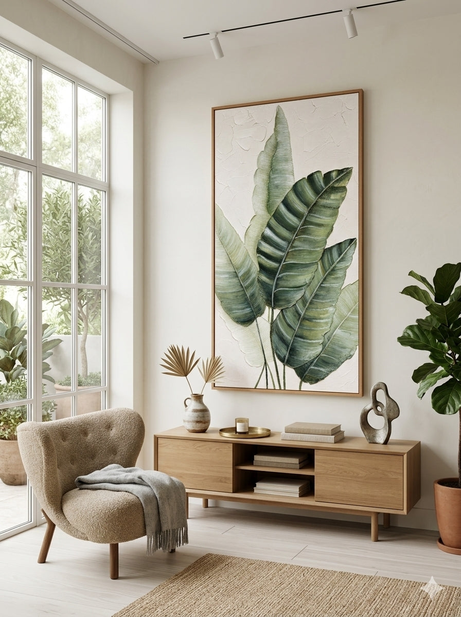 Botanical Serenity – Textured Acrylic Wall Art