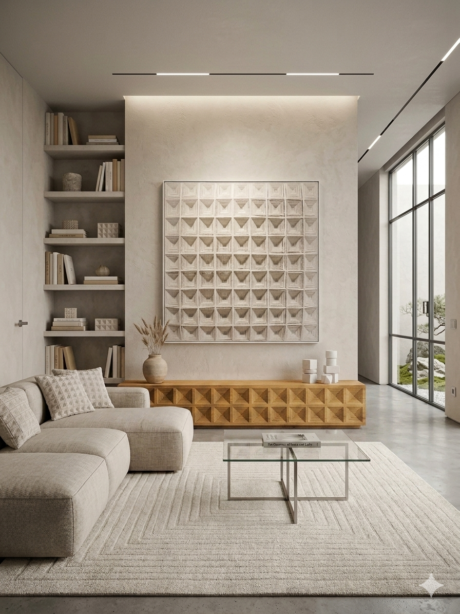 Modern Geometric Wall Art, Thread Wall Art