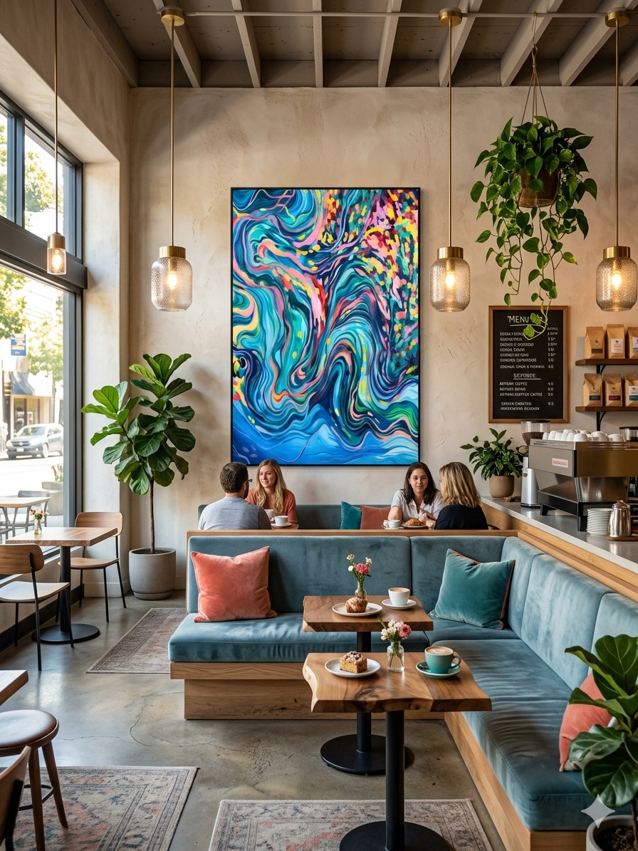 Mystic Flow Canvas, Wall Art