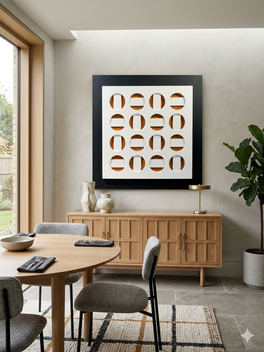 Echoes of Space, Geometric Art, Wall Art