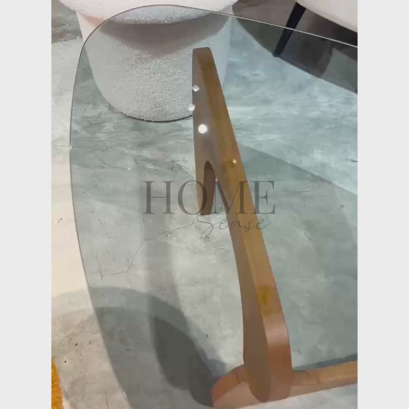 Mid-Century Modern Coffee Table, Triangular, Black